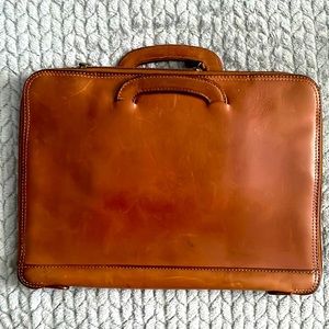 Wilson’s Leather tan briefcase/laptop bag.
